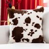 Oferta Especial Fronha Inverno Espessada Pelúcia Estampa Vaca Pelúcia Hotel B&B Bar Almofada Decorativa em Estoque