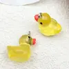 1 Pato de Resina Luminoso 3D de Desenho Animado Pingente Criativo para Chaveiro, Colar, Pulseira, Acessório