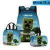 Mochila Escolar 3D de Filme Novo Mochila Lancheira Estojo Conjunto de Três Peças
