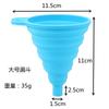 Funil de silicone de grau alimentício portátil retrátil dobrável cozinha subembalagem de líquidos mini funil