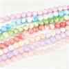 Cuentas Sueltas de Jade Persa Colorido Polvo de Melocotón Optimizado Cuentas Redondas de Jade Persa Accesorios para Joyería Hecha a Mano DIY