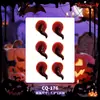 Pegatinas de tatuaje de Halloween con múltiples diseños al por mayor: calabaza, fantasma, araña, calavera, varias cicatrices sangrientas, heridas falsas