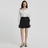 Falda Corta de Encaje con Cordones de Verano Línea A Chifón Satén Moda Hada para Mujer Transfronteriza Amazon Cintura Alta