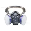 Mascarilla Combinada Anti-Virus y Anti-Polvo de Doble Cartucho para Protección Contra Polvo Industrial, Pintura en Spray, Trabajos Químicos y Esmerilado