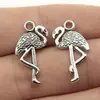 23X12mm 1g Multicor Acessórios para Joias Artesanais DIY Pingente de Animal Fofo Flamingo