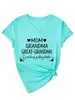 Camiseta Casual Cómoda de Manga Corta con Cuello en V para Mujer para Comercio Exterior - Mamá Abuela Gran Amazon Wish Sitio Independiente