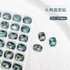 Taladro para uñas de diamante K9 de fondo puntiagudo azul indio, accesorios para taladro de uñas de diamante de vidrio cuadrado gordo copo de nieve corazón torcido, venta al por mayor de joyas