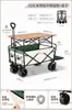 Carrito de camping para exteriores, carrito móvil plegable especial para puestos de mercado nocturno, carretilla de mano portátil grande multifuncional