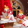 Decoración para Pastel de Tazón de Fresas de Nochevieja 2026 Goma Suave Lindo Caballito Cerámica Tazón de Postre Tazón para Abrazar