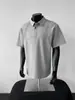 Camisa Polo Patchwork Estilo Americano, Camisa Masculina de Verão Manga Curta Resistente com um Toque Jovem, Camiseta com Gola Reversível, Moda Casual Tendência de Meia Manga