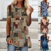 2022 Amazon AliExpress primavera novo comércio exterior transfronteiriço moda camiseta feminina manga curta estampa digital (local