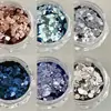 Pó de Glitter para Nail Art Transfronteiriço, Item Quente de Outono e Inverno, Ultra Brilhante, Cor Única Cool, Estilo Maillard, Glitter de Seis Cores, Versátil e de Alta Qualidade