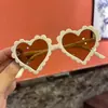 Gafas de Sol de Amor para Niños y Niñas, Gafas con Protección Anti-UV, Lentes Lindos de Corazón para Niñas, Gafas de Combinación Multicolor