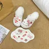 2025 Nuevo Pasador de Pelo Peludo Gato Kt Lazo Dibujos Animados Versátil Otoño e Invierno Nuevos Zapatos con Agujeros Hebilla de Zapato de Calle
