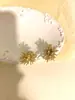 Pendientes Exagerados de Diente de León, Lujo Accesible y Pendientes Elegantes Retro de Otoño e Invierno de Gama Alta, Hermosos Pendientes Únicos de Zirconia de Nicho