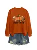 Feliz Outono, pessoal! Amazon, eBay, lojas independentes, moda outono e inverno, moletom feminino versátil com gola redonda para comércio exterior