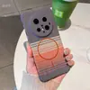 Patrón de Fibra de Carbono sin Bordes Adecuado para Funda de Teléfono Móvil Huawei Mate70Pro Círculo Delgado Succión Magnética Mate60Pro Ultra-Delgado