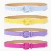 Cinturón Fino de Color Caramelo Estilo Coreano para Mujer, Cinturón de Cuero Versátil y de Moda para Combinar con Jeans y Vestidos, Cadena Decorativa para la Cintura, Sencillo y de Alta Gama