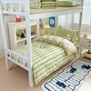 Juego de ropa de cama de tres piezas para dormitorio estudiantil, 100% algodón Clase A, estilo sábana bajera, sábana 100% algodón 90x190 para litera y funda de edredón