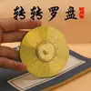 Brújula de Latón Macizo Creativa Brújula Bagua Taiji Giroscopio de Punta de Dedo Adornos Creativos de Feng Shui para el Hogar Manualidades