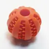 Brinquedo de bola dispensadora de ração para animais de estimação educativo resistente a mordidas molar golden retriever corgi cachorro aliviando cão entupido brinquedo de bola dispensadora de ração para cães bola elástica