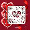 Transfronterizo Nuevo Tema de San Valentín Festivo Globo en Forma de Corazón Flecha de Cupido Recorte Pintura Plantilla Popular de Temu