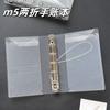 Ppa6a7 Transparente M5 Folhas soltas Manual Livro Ins Diário portátil do aluno Caderno Sub-shell Bolsa de armazenamento Conjunto de cartões