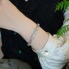 Nova pulseira estilo antigo feminina pulseira aberta de bambu alta qualidade estilo clássico de palácio chinês pulseira de imitação de jade Hetian