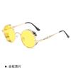 Gafas de sol steampunk transfronterizas de moda, gafas de sol polarizadas europeas y americanas con pintura de punta redonda, gafas de sol personalizadas para hombres y mujeres