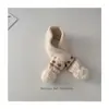 Bufanda Cruzada Gruesa de Punto Jacquard de Invierno para Niños Coreanos, para Niños y Niñas, Bufanda Sombrero a Prueba de Frío y Cálida, Juego de Dos Piezas