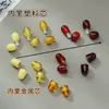 Ámbar Cera de Abeja Amarillo Pollo Hebilla de Collar Polvo Presión Hebilla de Pulsera Tensor Conector Accesorios de Joyería Marfil Venta al por Mayor
