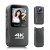 Câmera de ação 4K à prova de tremores com tela sensível ao toque, tamanho de bolso, com Wi-Fi integrado, câmera do tamanho de um polegar para fotografia de viagem, câmera de vídeo de alta definição