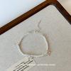 Té Blanco de Menta ~ Delicado y Exquisito Collar de Perlas Bow Diseño Nicho de Lujo Ligero Cadena de Clavícula de Alta Gama para Mujer