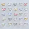 Mariposa acrílica de agujero vertical UV colorida facetada soñadora cadena para teléfono collar pulsera accesorios de joyería DIY