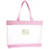 Bolsa de malla portátil con cremallera, bolsa transparente para documentos tamaño A4, bolso de mano para estudiantes, bolsa para libros, bolsa de aprendizaje, libros de texto.