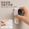 Portacepillos de Dientes de Pared a Prueba de Polvo Sin Taladrar Estante de Almacenamiento para Cepillos de Dientes Eléctricos Encimera de Baño Portacepillos de Dientes para Pareja