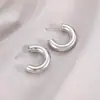 Europeu e Americano Retro Sólido C- Em Forma de Francês ins Cold Style Brincos Círculo Feminino Internet Celebrity All-Match High-End Ear Studs