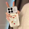 Adecuado para funda de teléfono Xiaomi Redmi K100 Pro/K100 Pro Max, protección de borde completo, nuevo diseño de dibujos animados con osito de boca grande