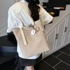 Bolso Tote Simple de Color Sólido de Moda Bolso de Hombro para Mujer Nuevo Bolso de Hombro Casual Coreano de Nicho Bolso de Mano Texturizado