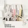 Oficina de dormitorio almacenamiento fijo escritorio escolar estantería de escritorio estante de almacenamiento simple minimalista blanco puro soporte para libros estante de almacenamiento
