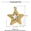 Árbol de la Vida Estrella DIY Colgante de Acero Inoxidable Raqueta de Tenis para Mujer Ojo de Horus Mal de Ojo Colgante de Pendiente