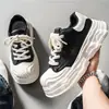 Zapatos casuales tipo derby para hombre, zapatillas casuales nuevas de otoño con punta ancha, zapatos de suela gruesa para el día a día en la calle, zapatos para conducir, zapatos para hombre