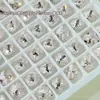 Pedras de strass K9 com ponta brilhante para nail art, mini strass quadrados e redondos premium, strass em formato quadrado e redondo, e acessórios decorativos para unhas para extensões de unhas