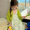 Cárdigan de Punto para Niños Ropa de Protección Solar Delgada de Verano para Niñas Abrigo de Color Sólido para Bebés Camisa Casual con Aire Acondicionado para Niñas Moderna