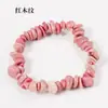 Pulsera de Grava de Cristal Natural Transfronteriza Pulsera de Grava Irregular de Ágata de Cristal Pulsera de Materiales Variados para Mujer