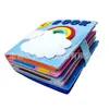 Livros Tridimensionais Prontos para Educação Infantil, Materiais Didáticos para Jardim de Infância, Brinquedos Educativos de Iluminação para Crianças, Livros de Atividades, Livros de Feltro para Vestir Casa