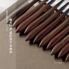 Palo de Sándalo Japonés Pluma de Manicura para Pintura de Línea de Gancho Difuminada Flor Construcción de Cabeza Redonda Mango de Calabaza Pincel para Fototerapia