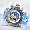 Invit moda tres agujas equipo de negocios nuevo popular reloj de cuarzo esfera grande Reloj de Negocios