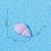 Conchas de resina, acessórios com tema marinho, decorações DIY em miniatura de resina para micro-paisagens, enfeites para capa de celular