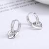 925 Sterling Silver Love Rai Diamond Brincos Estilo Coreano Feminino Novo Design Distinto Sense Brinco Brinco Simples ins Joias Elegante Orelha